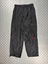 Load image into Gallery viewer, Early 2000&#39;s Nike Jet Black Hex Ripstop Track Pant