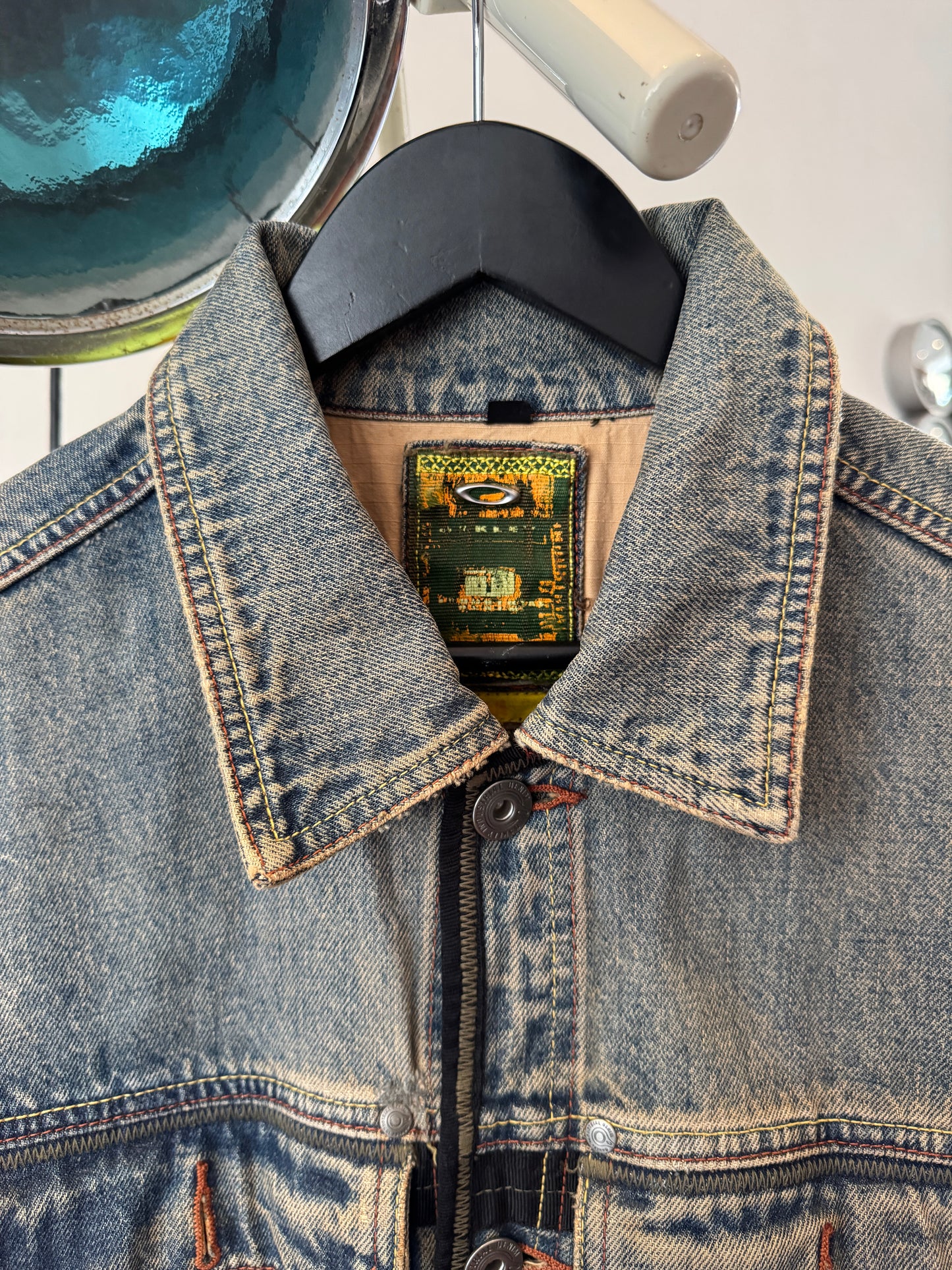 Early 2000’s Oakley X-Metal Reinforced Industrial Denim Jacket