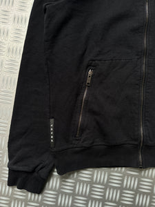 Early 2000’s Prada Black Tab Zipped Hoodie - Small / Medium