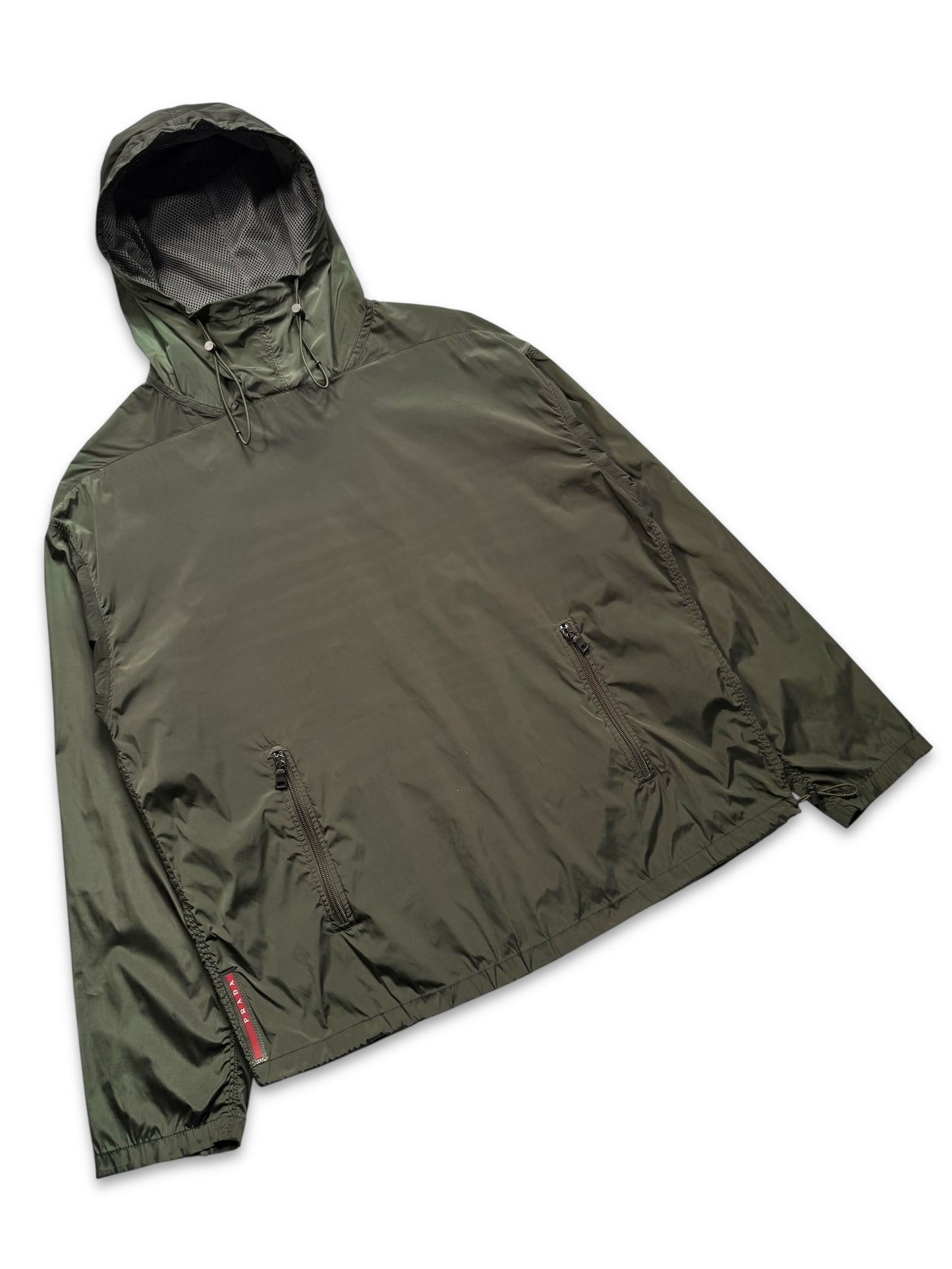SS11’ Prada Linea Rossa Deep Green Anorak Pullover Jacket