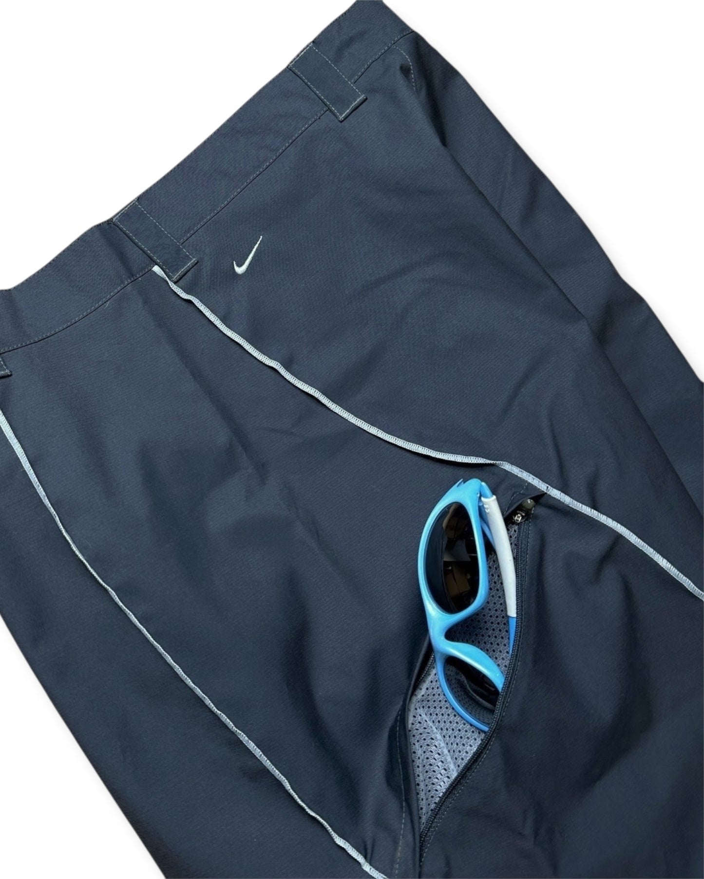 2003 Nike Mobius 'MB1' Overlocked Heavy Nylon Cargo Shorts