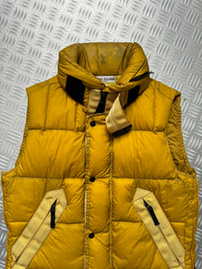 AW08’ Stone Island Opaque Bright Yellow Padded Goose Down Vest -