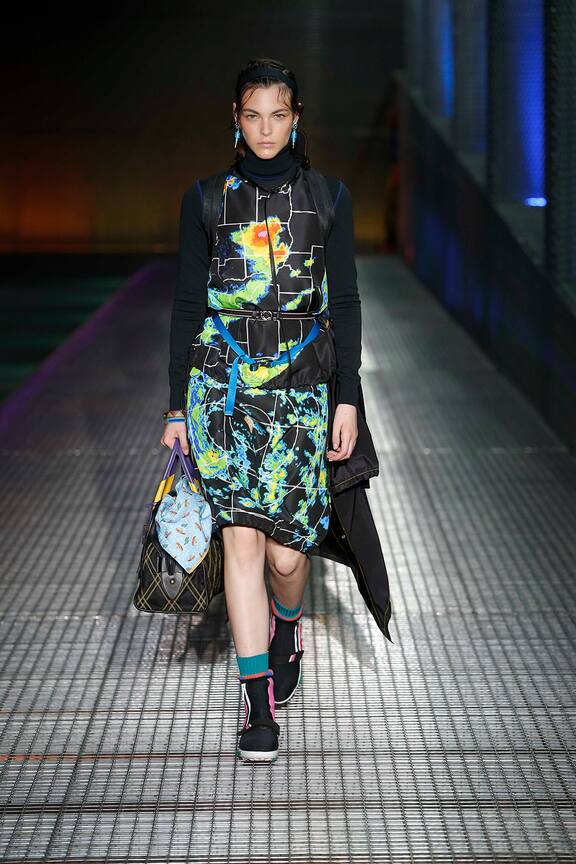 SS17' Prada Milano Radar ‘Heat Map’ Nylon Ripstop Jacket