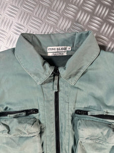 SS95’ Stone Island Teal Multi Pocket Parachute Jacket