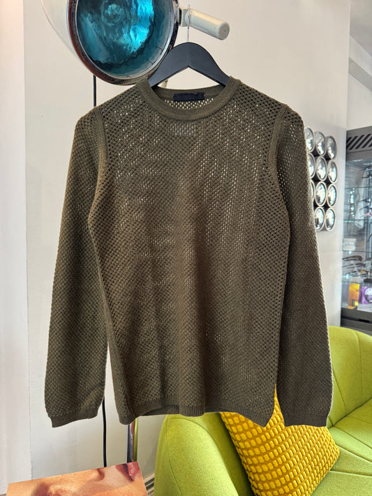 3Man Olive Knitted Crewneck