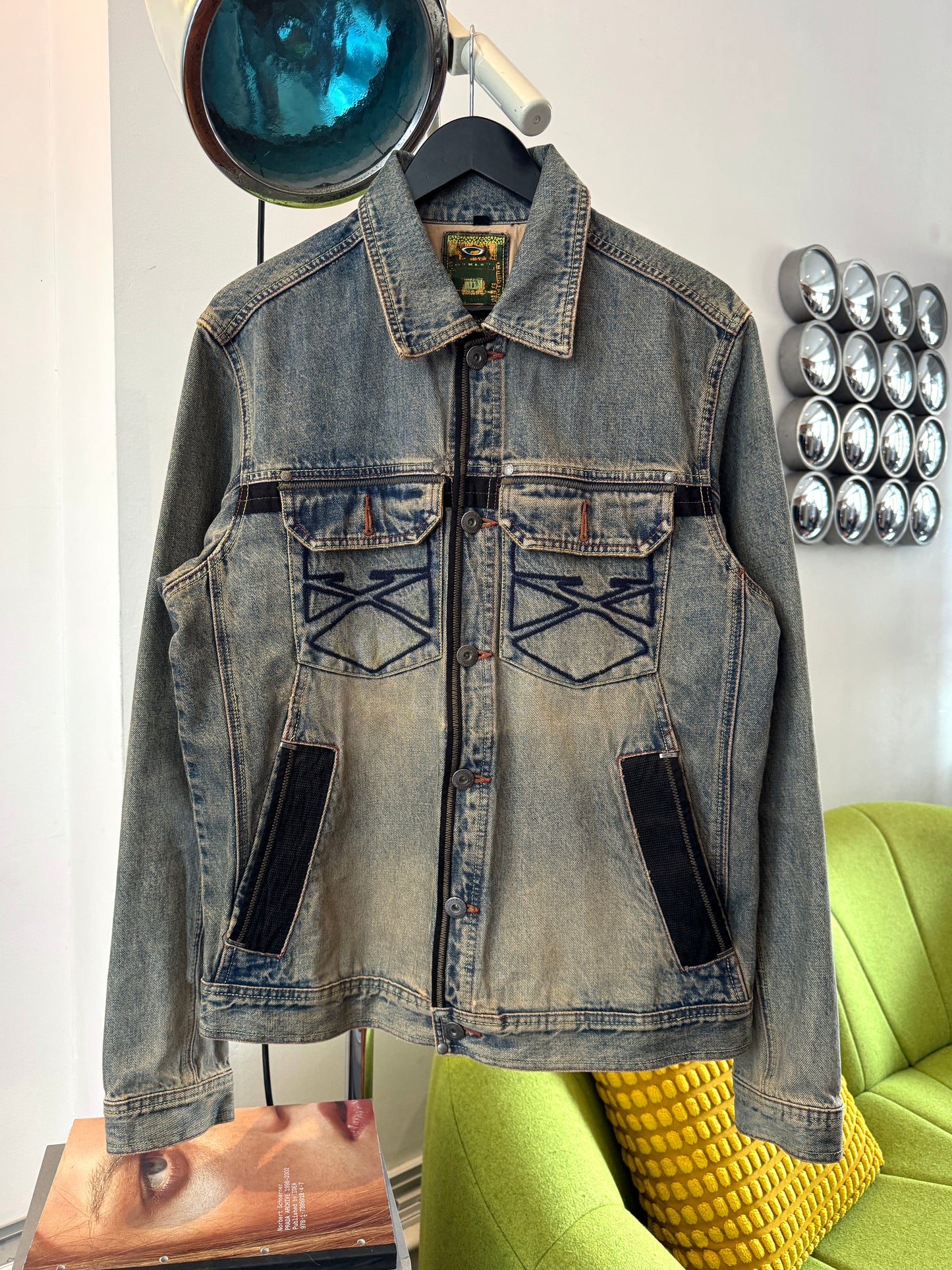 Early 2000’s Oakley X-Metal Reinforced Industrial Denim Jacket