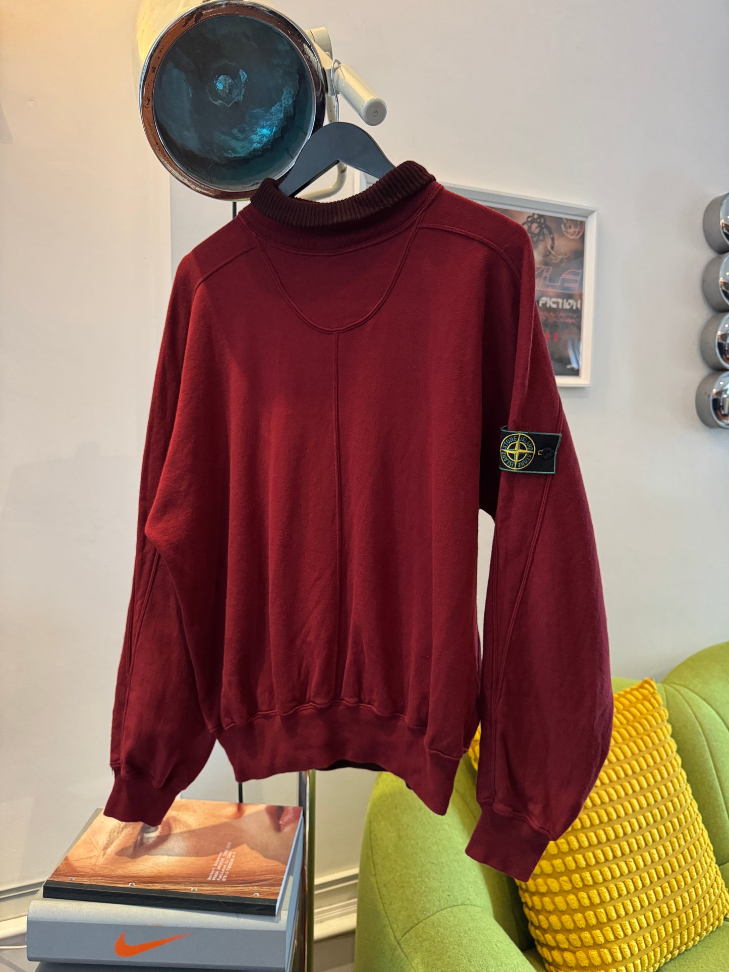 1980’s Stone Island Deep Wine Red Rollneck