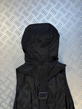 Load image into Gallery viewer, AW00&#39; Prada Sport Jet Black Exposed Back Hooded Vest