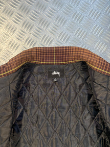 Stüssy Plaid Padded Harrington Jacket - Small / Medium