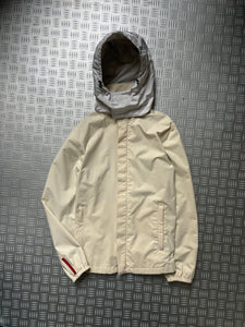 Early 2000’s Prada Sport Ivory Stash Pocket Gore-Tex Jacket