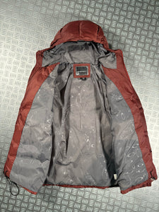 Oakley Software Burgundy Padded Puffer Jacket - Large