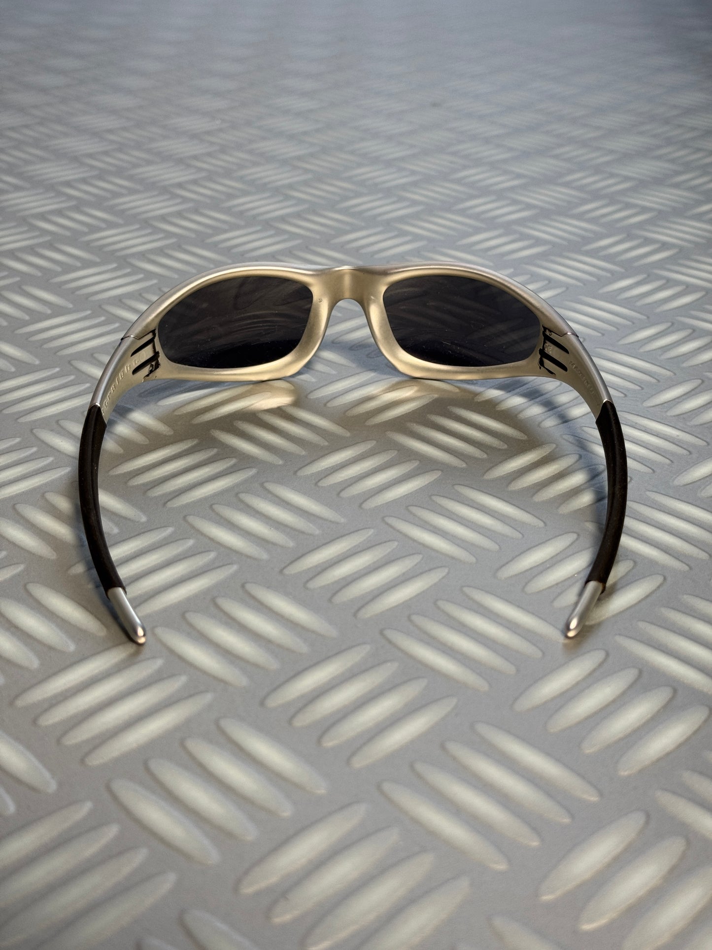 1990’s Oakley Blue Flame Straight Jacket Sunglasses