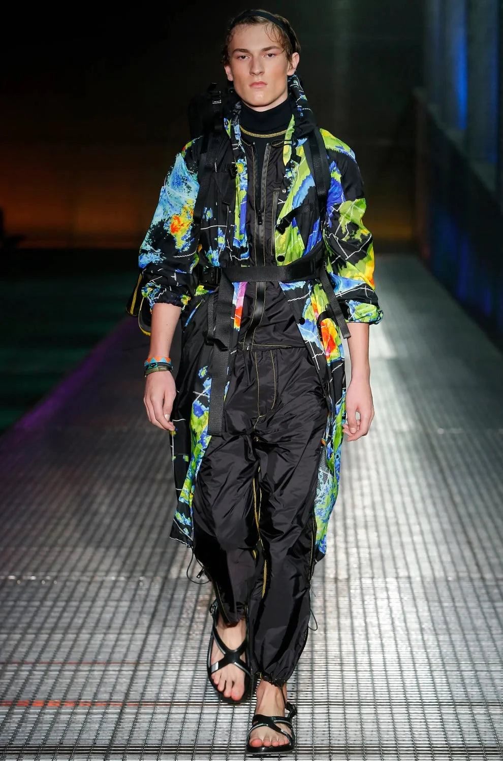 SS17' Prada Milano Radar ‘Heat Map’ Nylon Ripstop Jacket