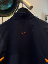 Load image into Gallery viewer, Early 2000’s Nike Sphere Rip-Stop Panel Navy Track Jacket