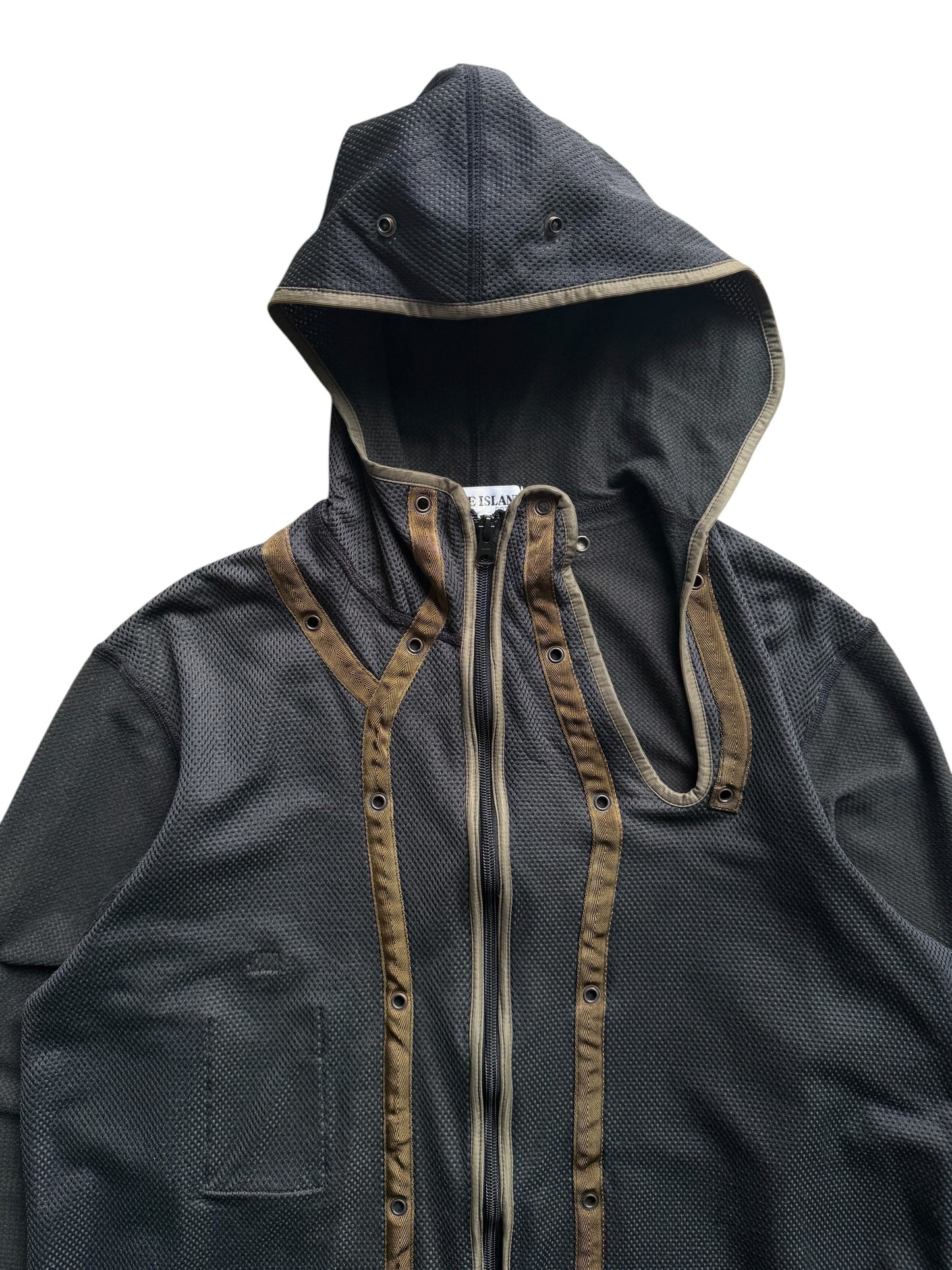 AW00’ Stone Island Asymmetric Zip Dutch Rope Jacket