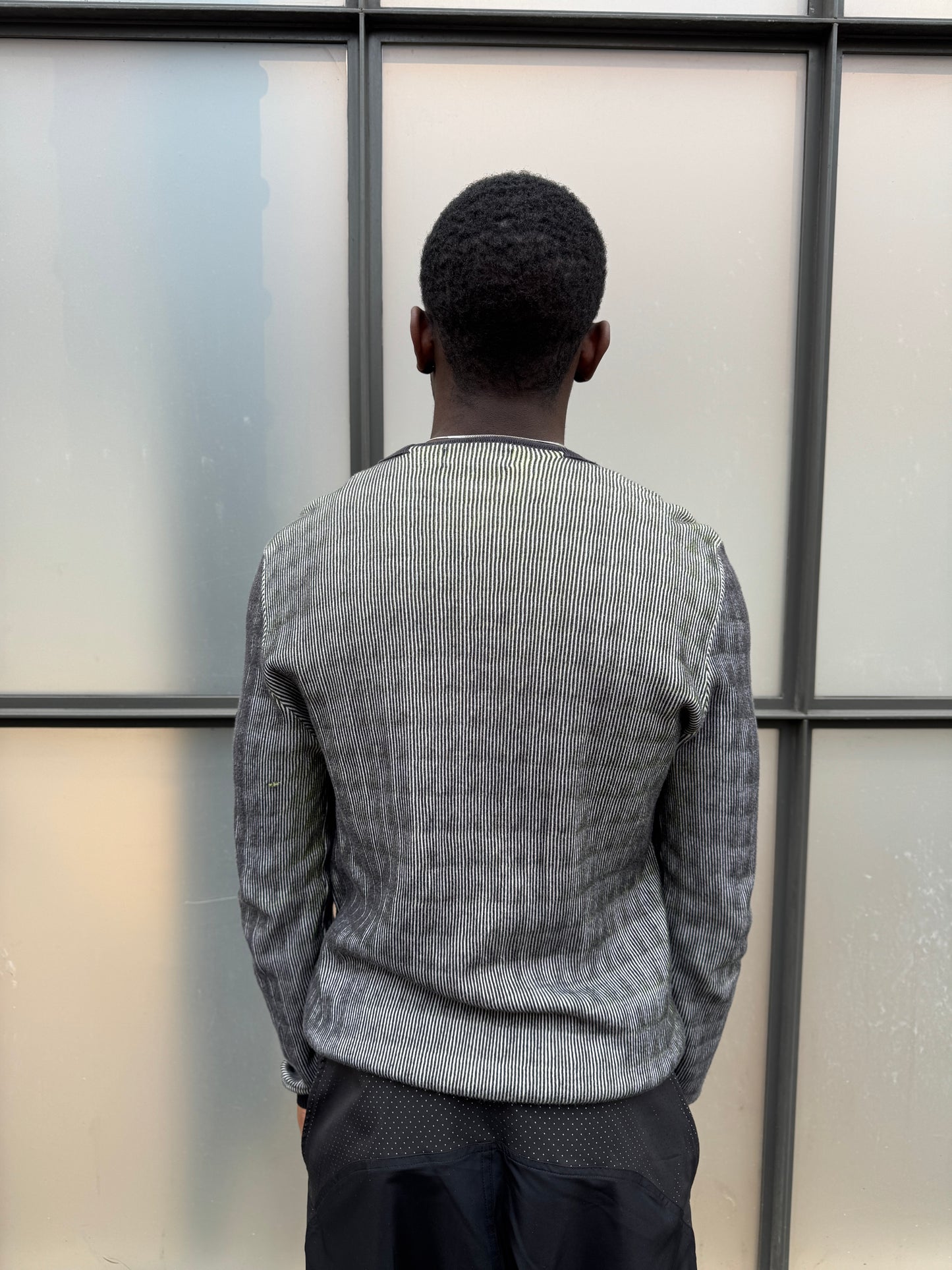 Stone Island Shadow Project Lenticular Black/White Crewneck