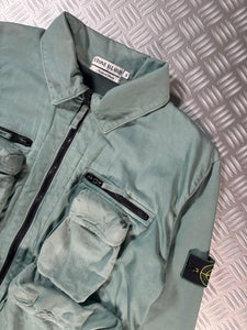 SS95’ Stone Island Teal Multi Pocket Parachute Jacket