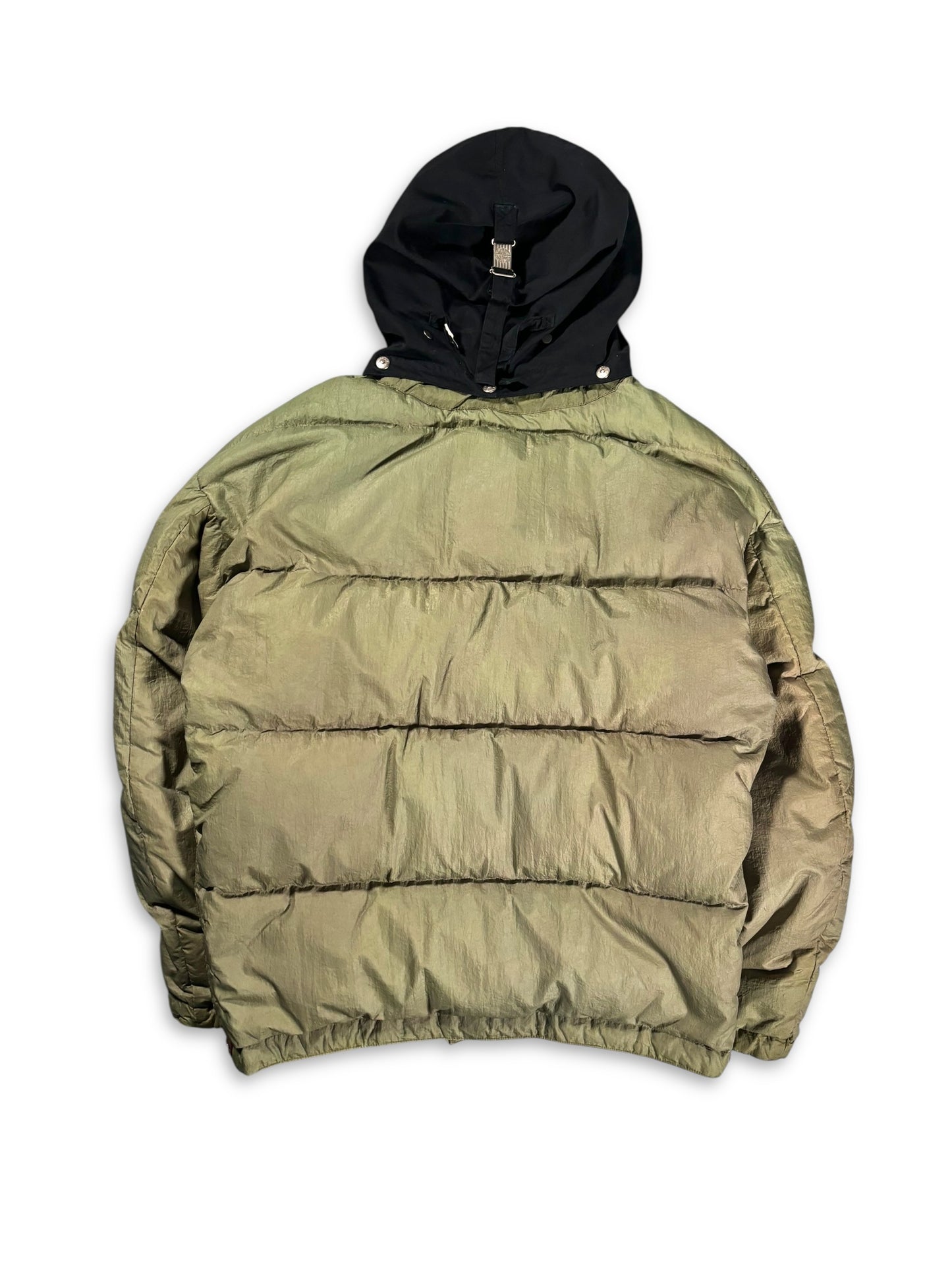 1980's Stone Island Ice Jacket Goose Down With Detachable Balaclava Hood