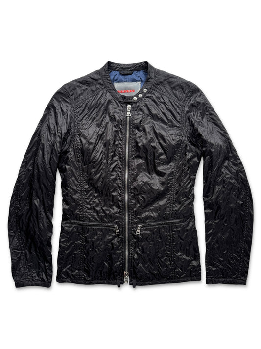 SS00’ Prada Sport Jet Black Lace Womens Jacket