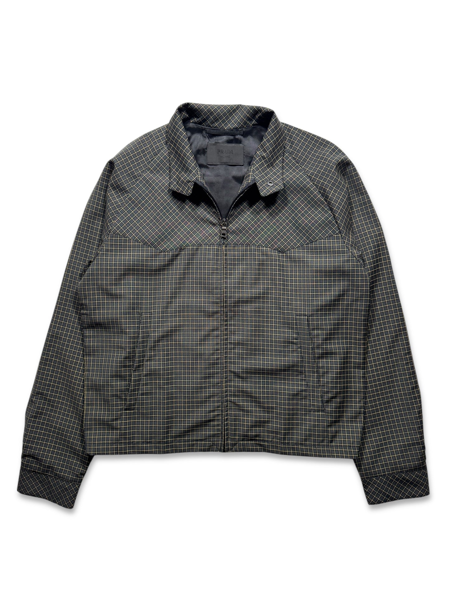 SS17’ Prada Mainline Plaid Harrington Jacket