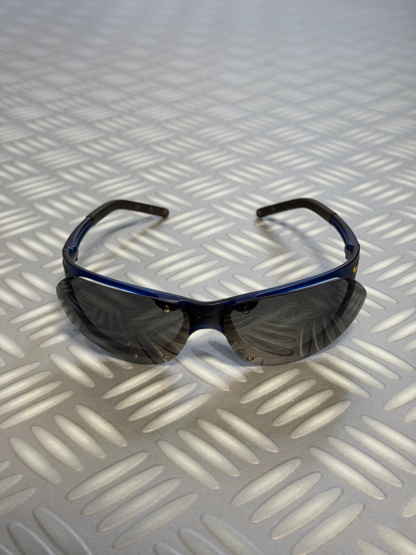 Early 2000’s Nike Tailwind Sapphire Blue/Yellow Sunglasses