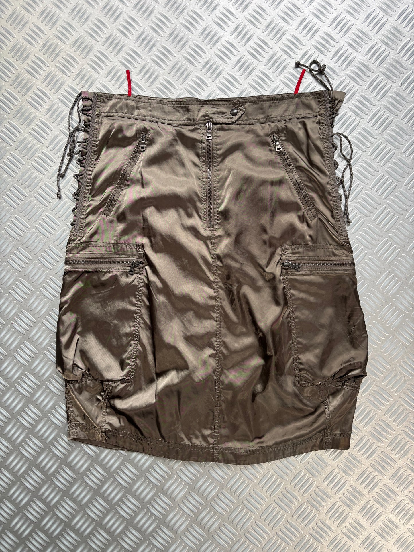 2003 Prada Sport Laced Nylon Skirt