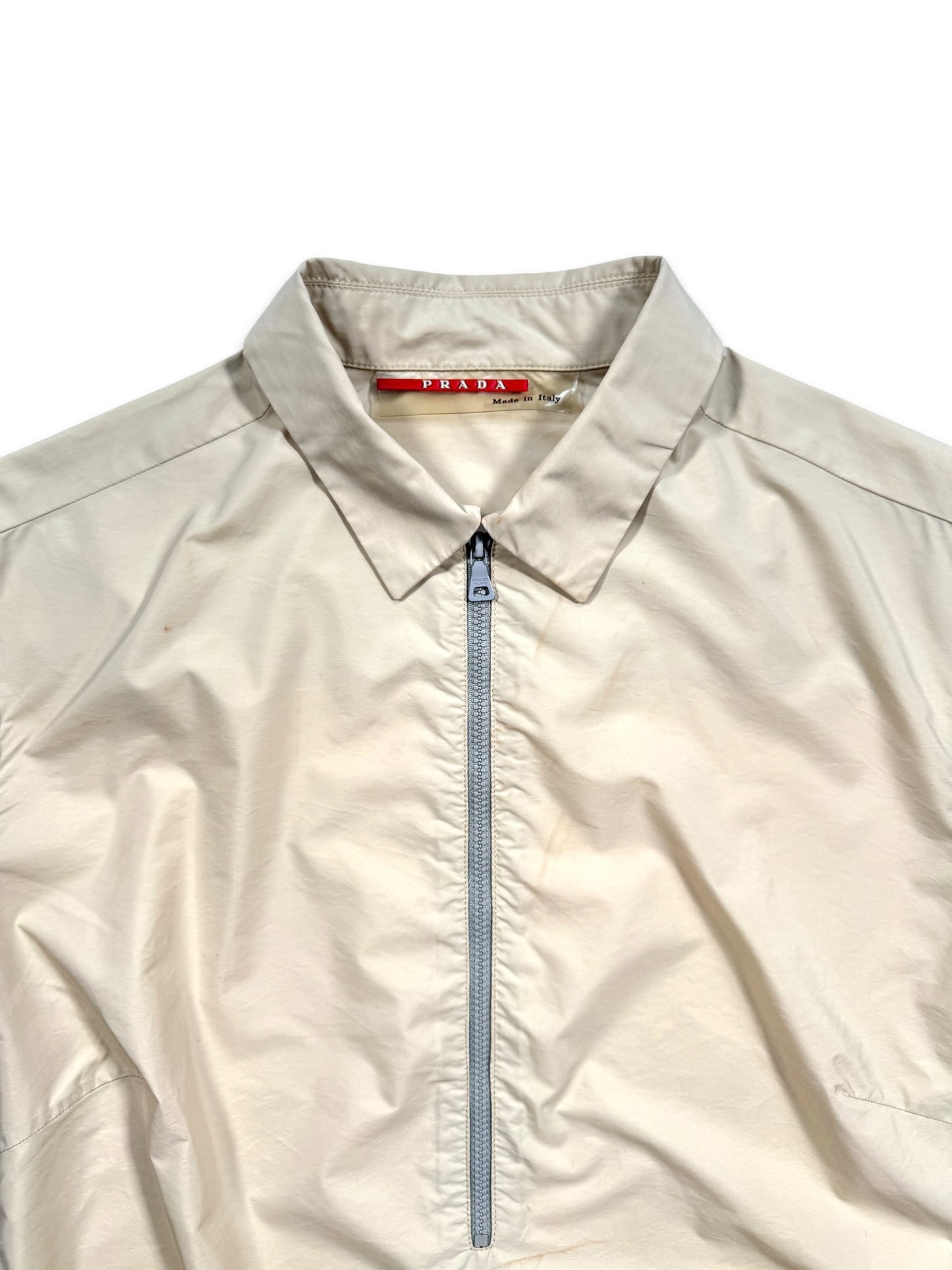 SS00’ Prada Sport Beige Half Zip Womens Shirt