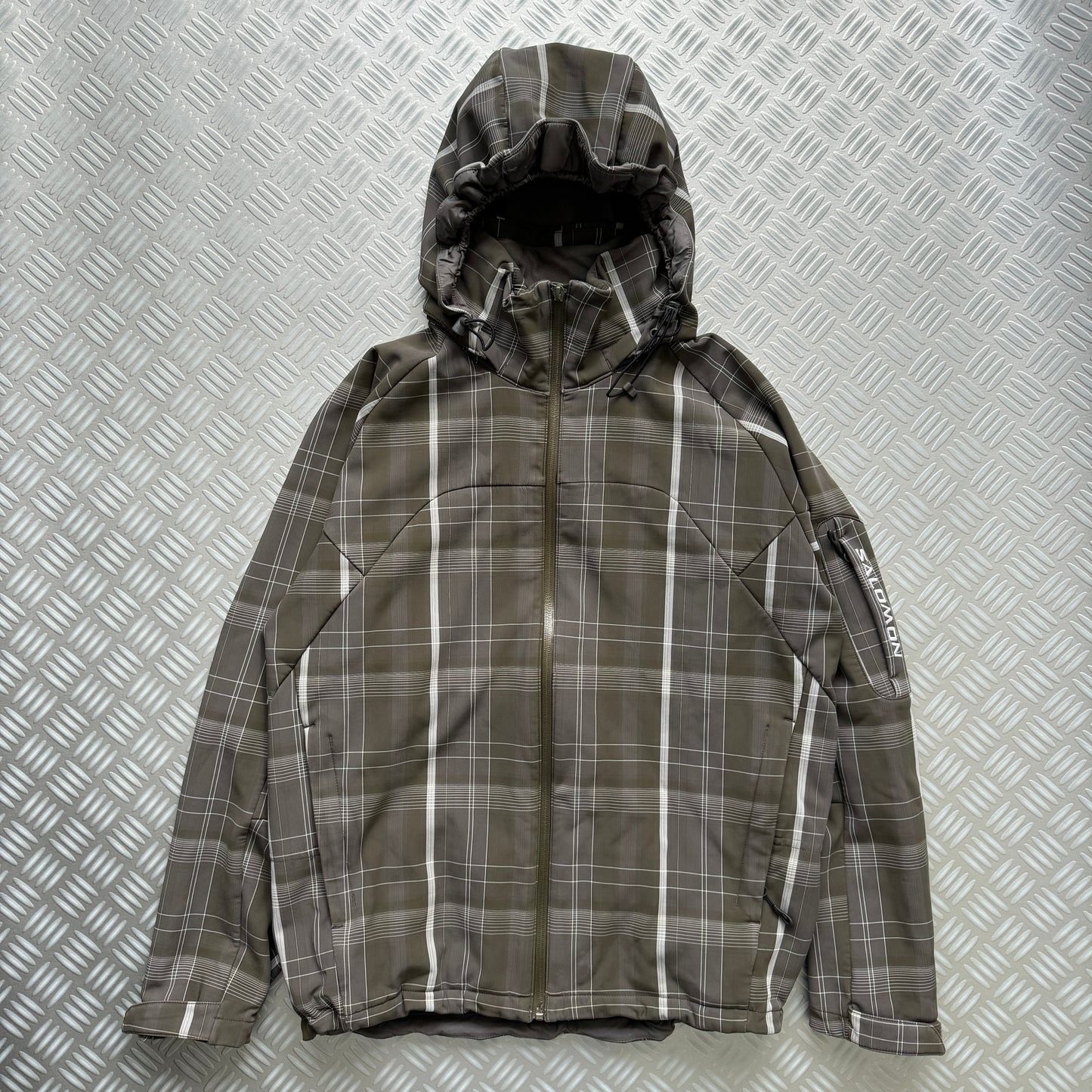 Early 2000’s Salomon Plaid Soft Shell Jacket - Medium