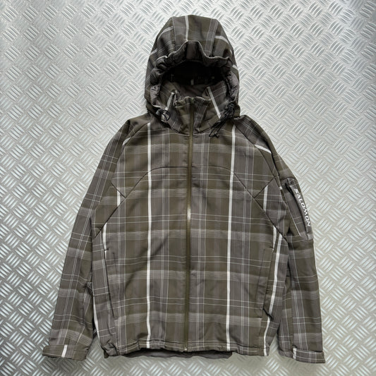 Early 2000’s Salomon Plaid Soft Shell Jacket - Medium