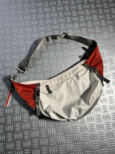 Charger l&#39;image dans la galerie, Early 2000&#39;s Prada Sport Orange / Ivory Mesh Cross Body Sling Bag