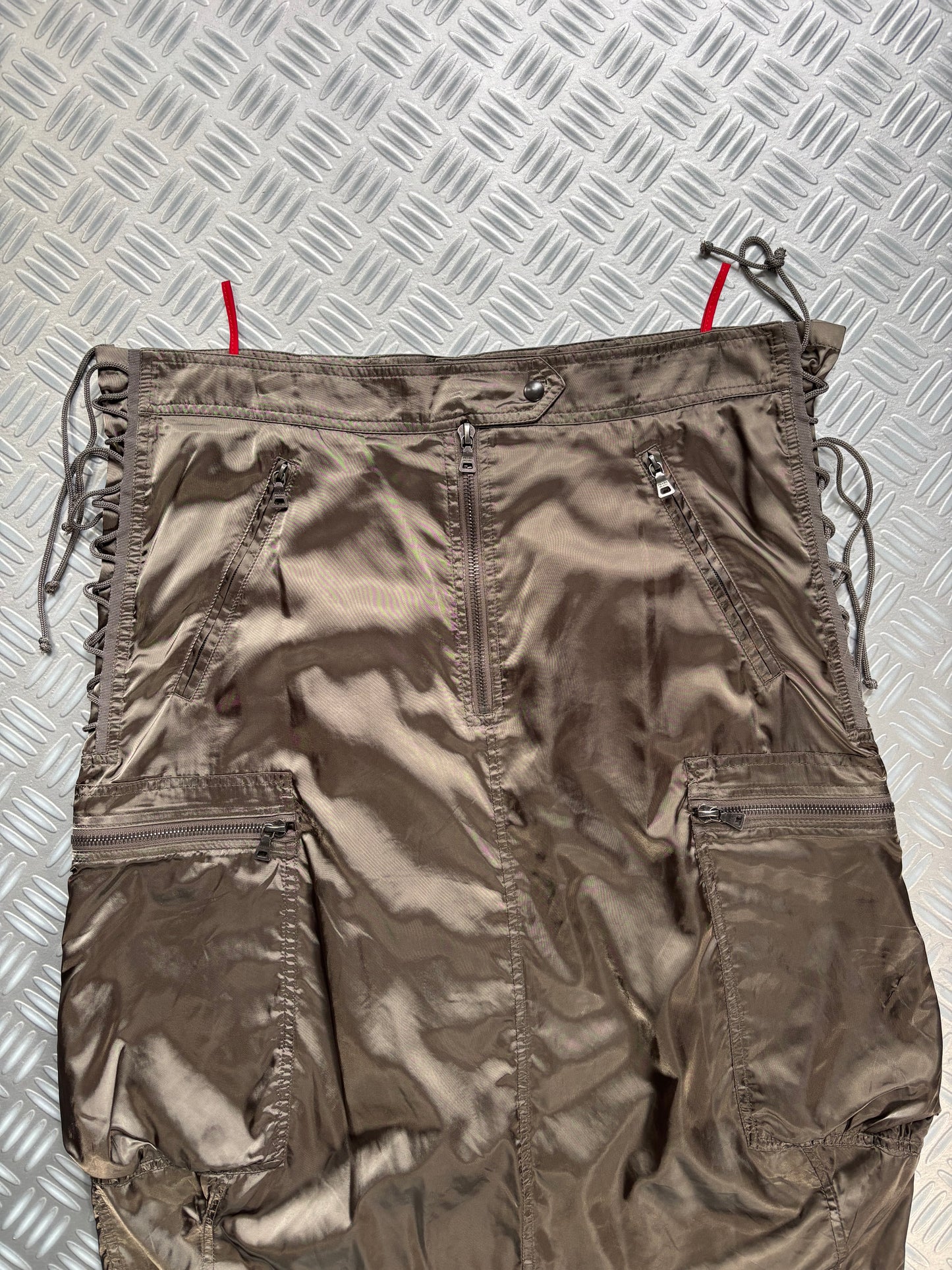 2003 Prada Sport Laced Nylon Skirt