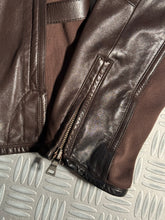 画像をギャラリービューアに読み込む, SS00’ Prada Sport Brown Leather Biker Jacket - Medium / Large