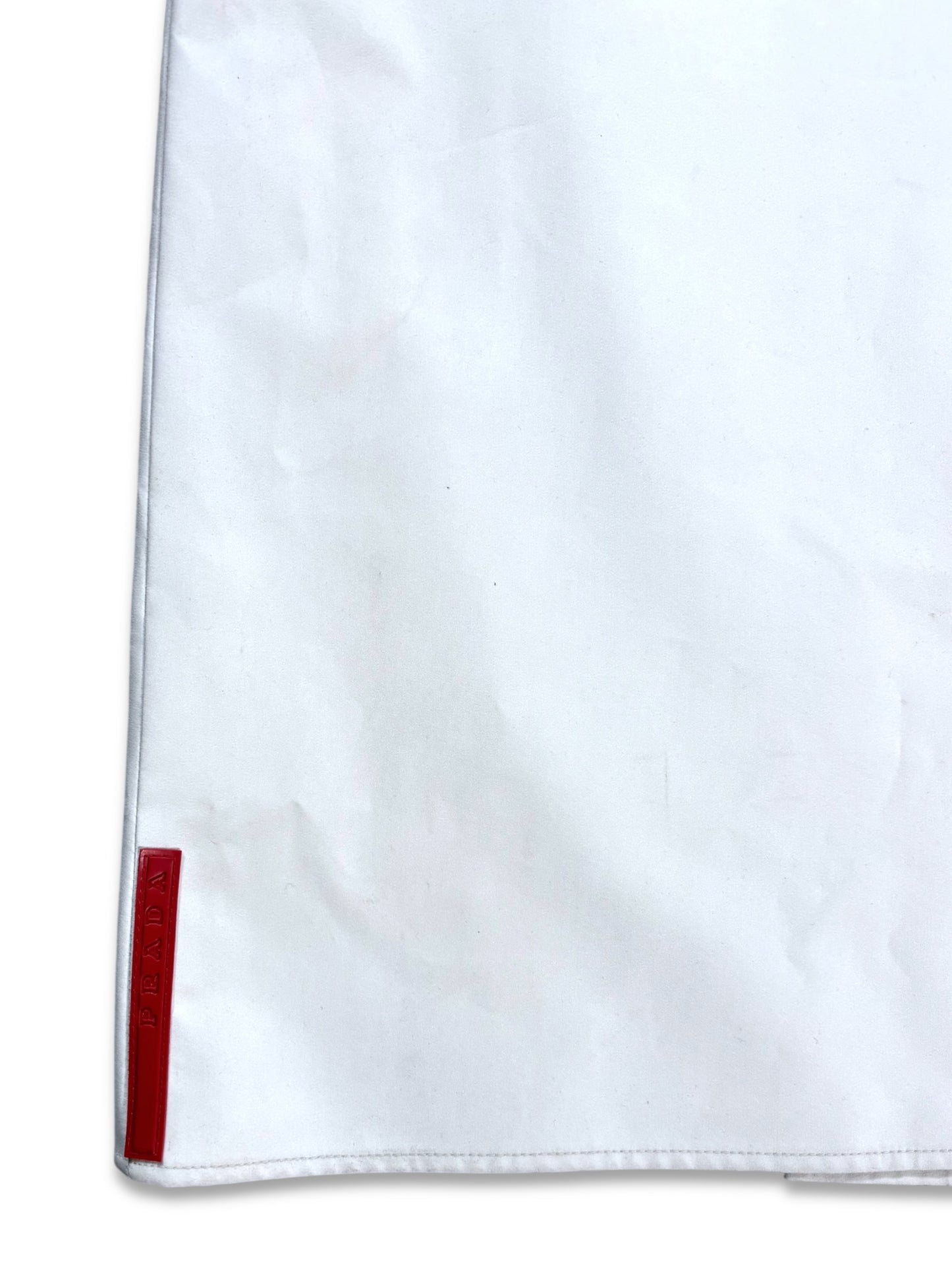 SS00' Prada Sport Pure White Perforated Skirt