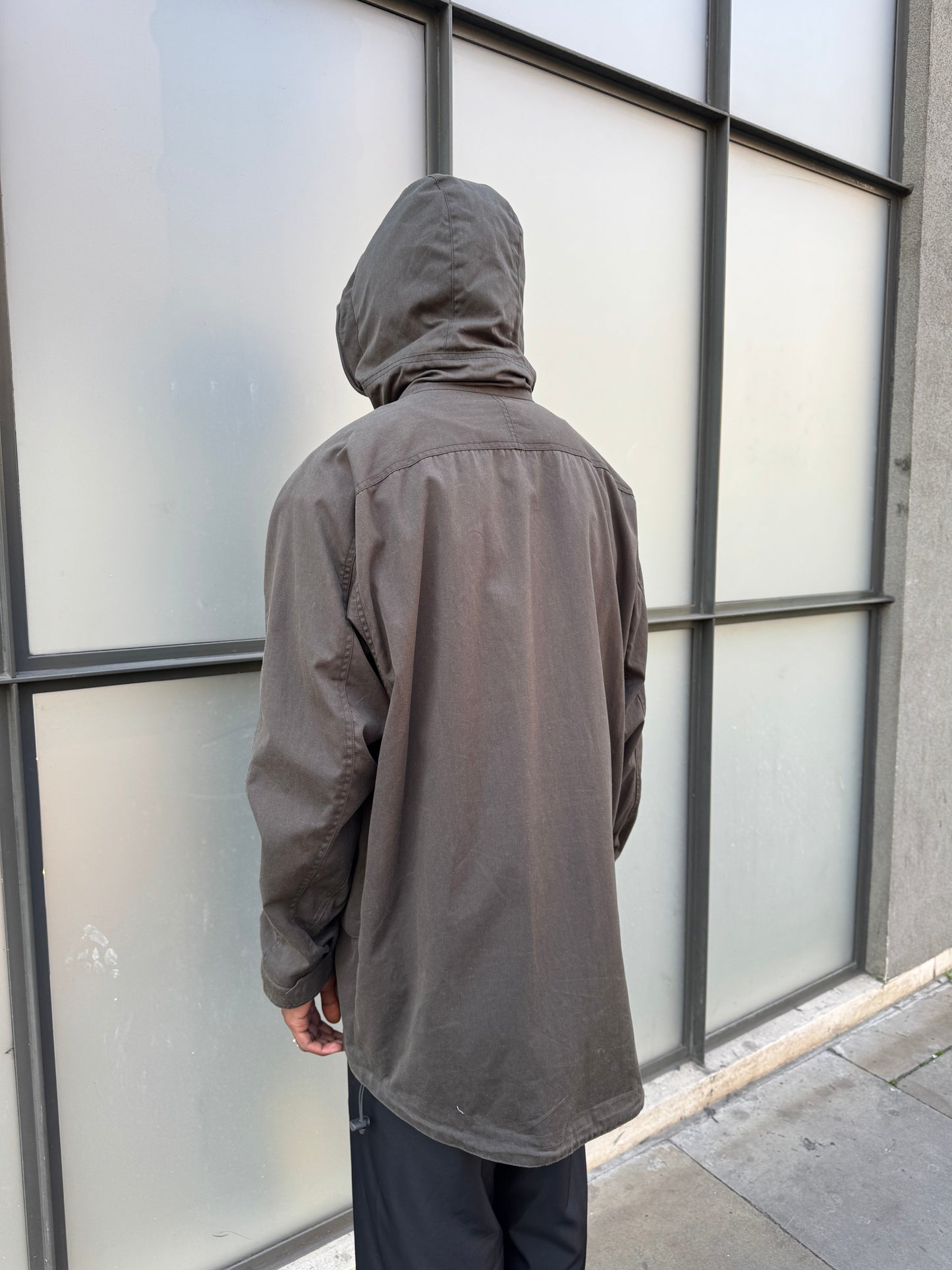 Early 2000’s Levi’s Engineered Dark Khaki Waxed Cotton Stash Pocket Jacket