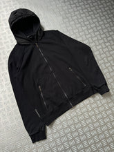 画像をギャラリービューアに読み込む, Early 2000’s Prada Black Tab Zipped Hoodie - Small / Medium