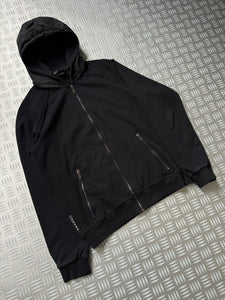 Early 2000’s Prada Black Tab Zipped Hoodie - Small / Medium