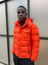 Load image into Gallery viewer, Prada Milano Bright Orange Nylon Puffer Jacket