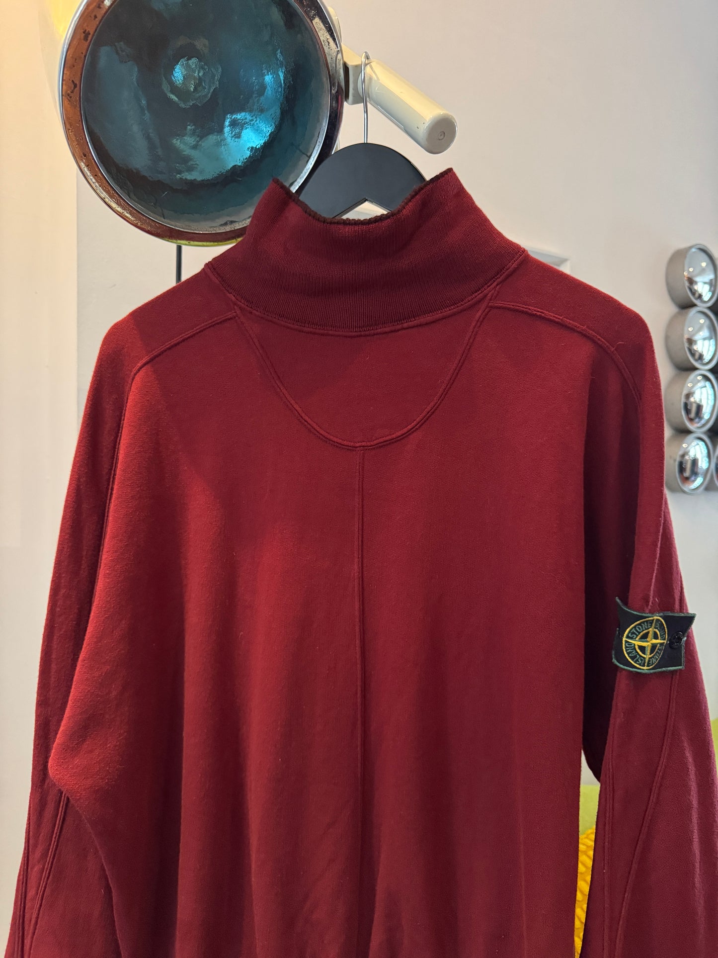 1980’s Stone Island Deep Wine Red Rollneck