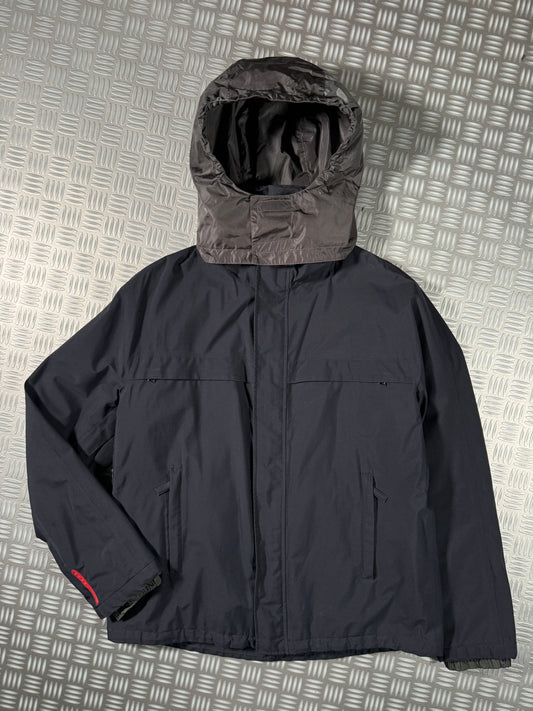 Early 2000’s Prada Sport Midnight Navy Gore-Tex Padded Jacket - Extra Large / Extra Extra Large