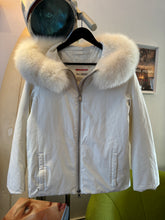 Charger l&#39;image dans la galerie, AW08’ Prada Sport Gore-Tex Pure White Fur Trim Jacket - Womens 6-8