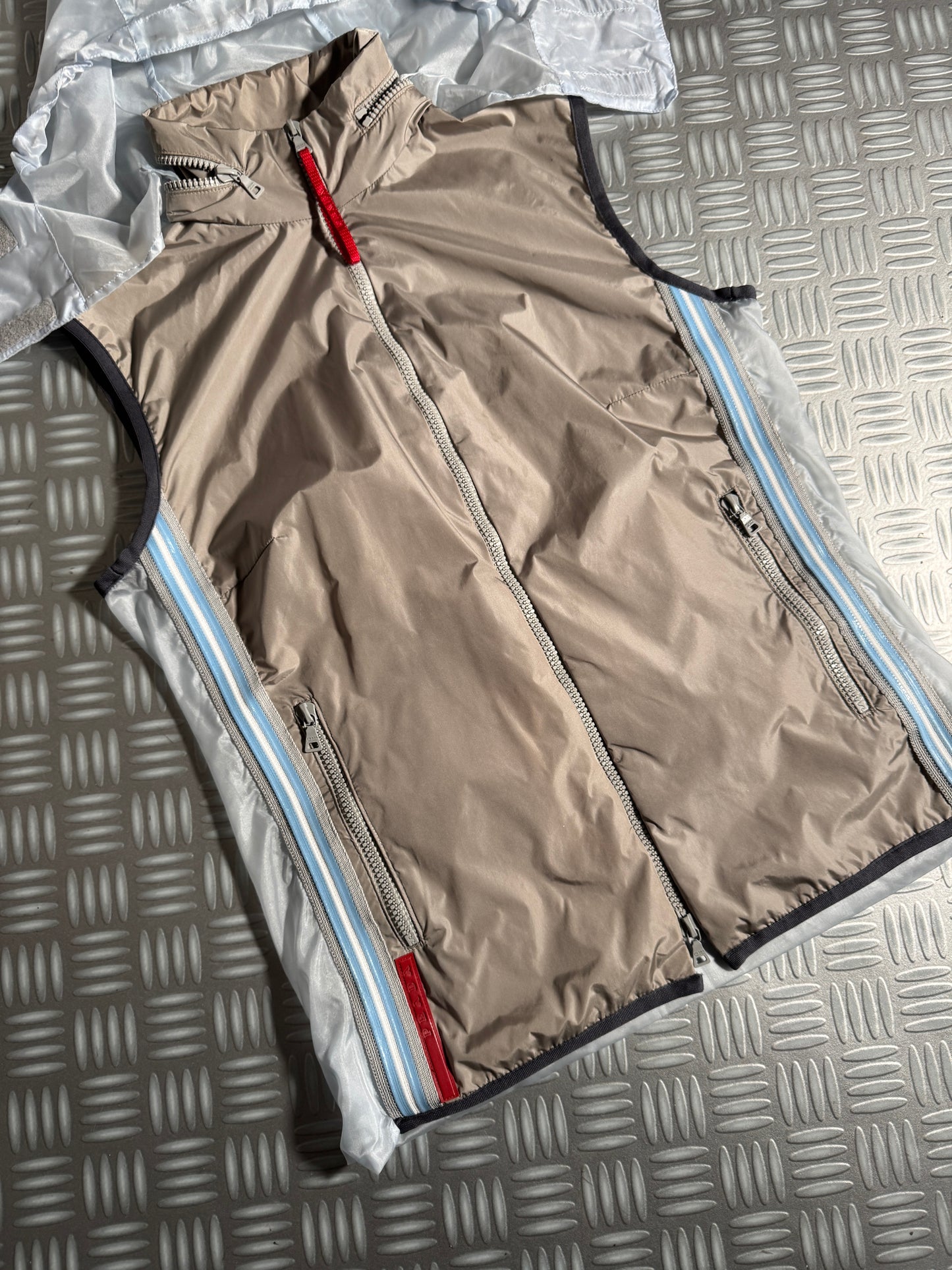 SS00’ Prada Sport Semi Transparent Back 3M Hooded Vest