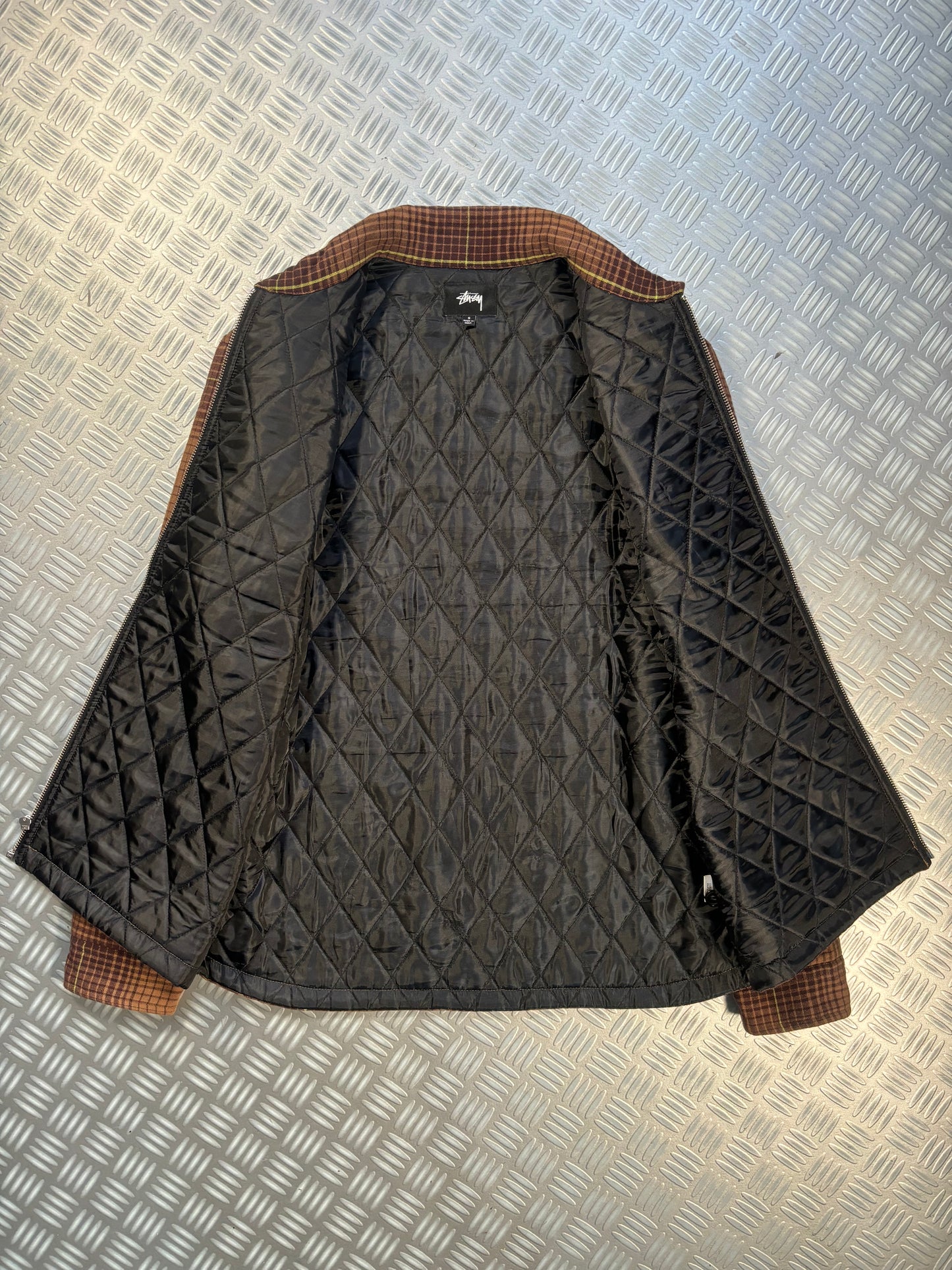 Stüssy Plaid Padded Harrington Jacket - Small / Medium