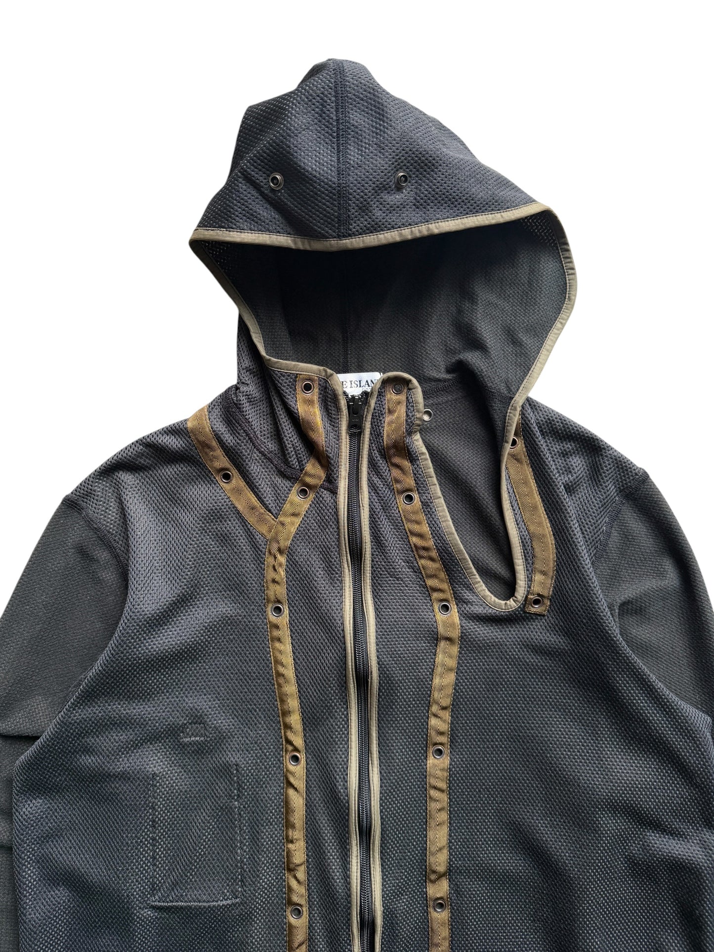 AW00’ Stone Island Asymmetric Zip Dutch Rope Jacket