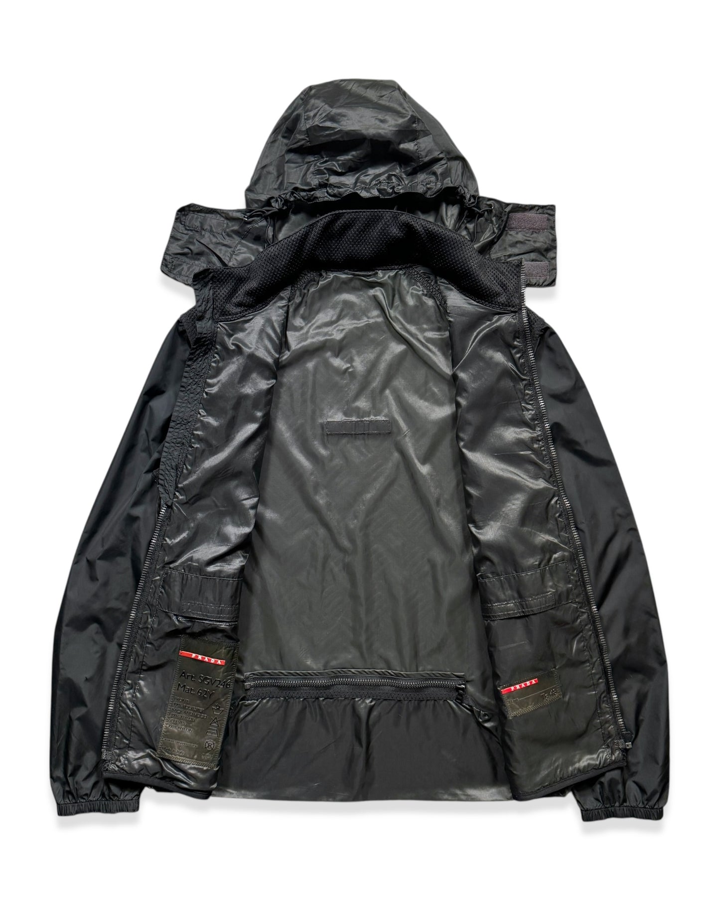 SS00’ Prada Sport Semi-Transparent Back Heavy Duty Mesh Jacket