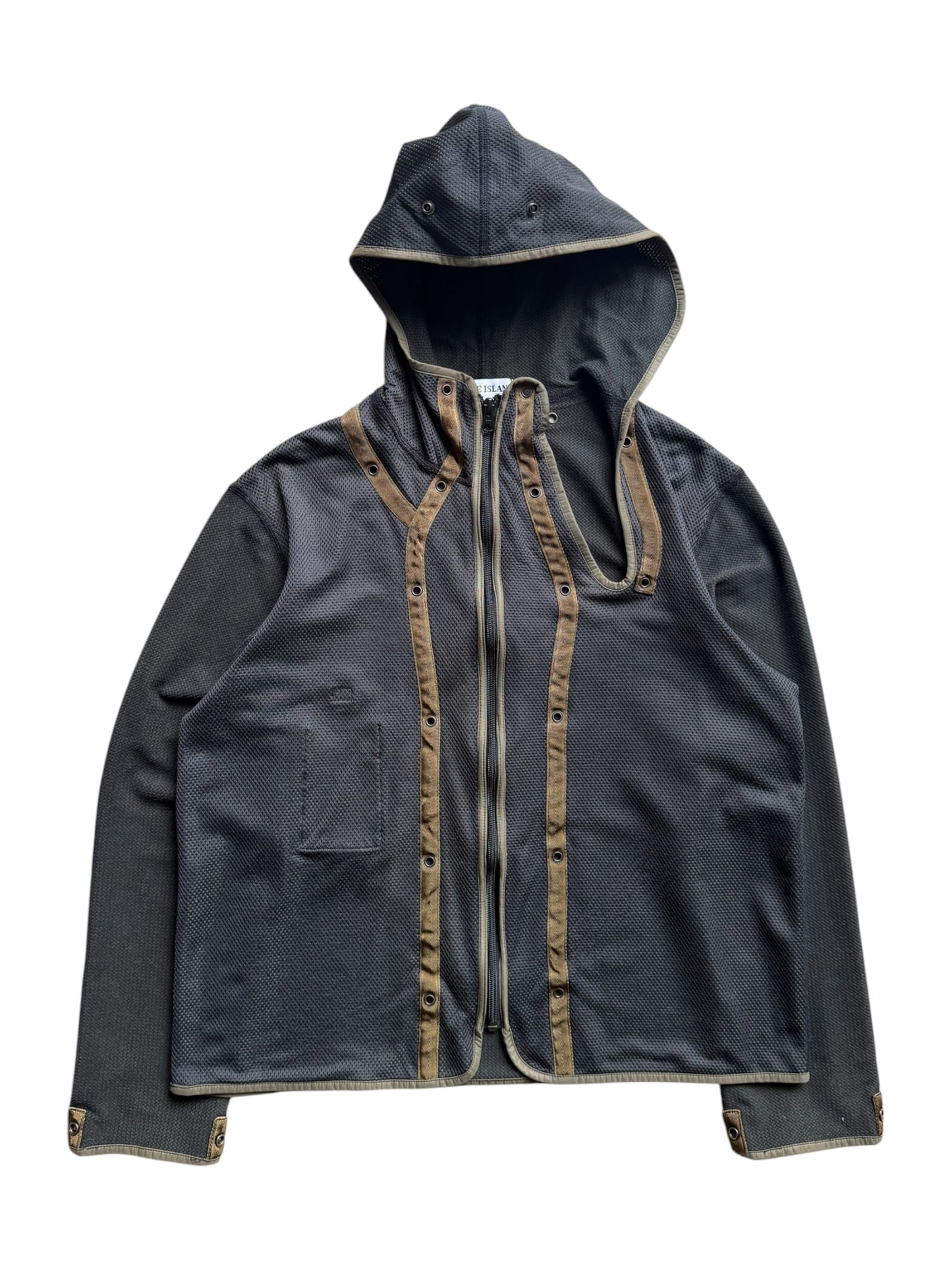 AW00’ Stone Island Asymmetric Zip Dutch Rope Jacket