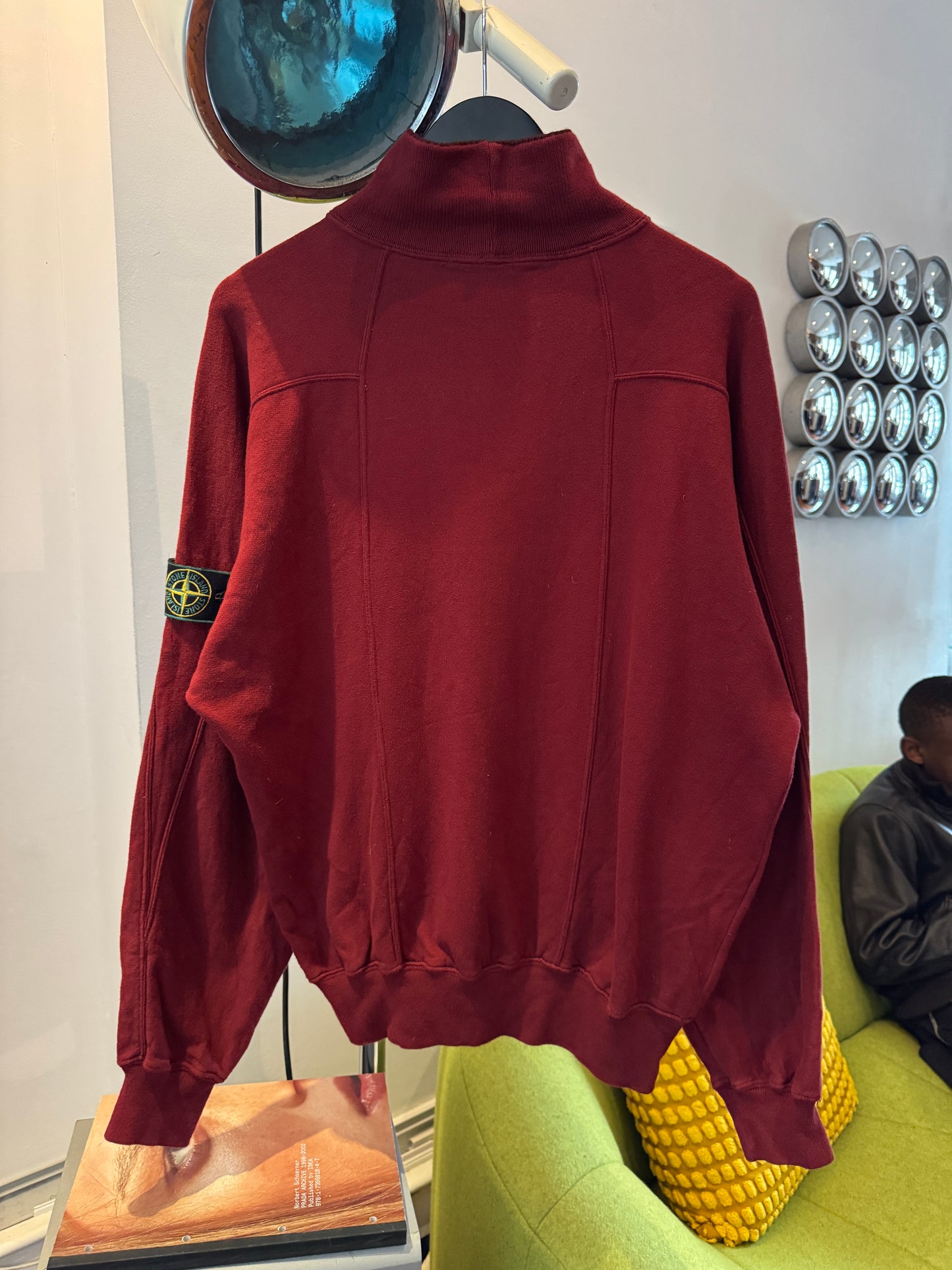 1980’s Stone Island Deep Wine Red Rollneck