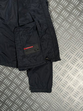 Carica l&#39;immagine nel visualizzatore di Gallery, Prada Milano Midnight Navy Nylon Hooded Jacket