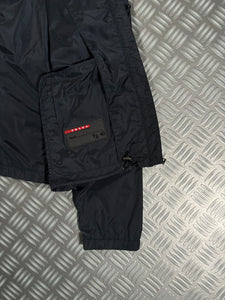 Prada Milano Midnight Navy Nylon Hooded Jacket