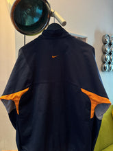 Load image into Gallery viewer, Early 2000’s Nike Sphere Rip-Stop Panel Navy Track Jacket