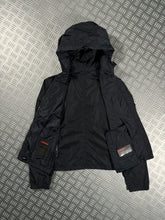 Carica l&#39;immagine nel visualizzatore di Gallery, Prada Milano Midnight Navy Nylon Hooded Jacket